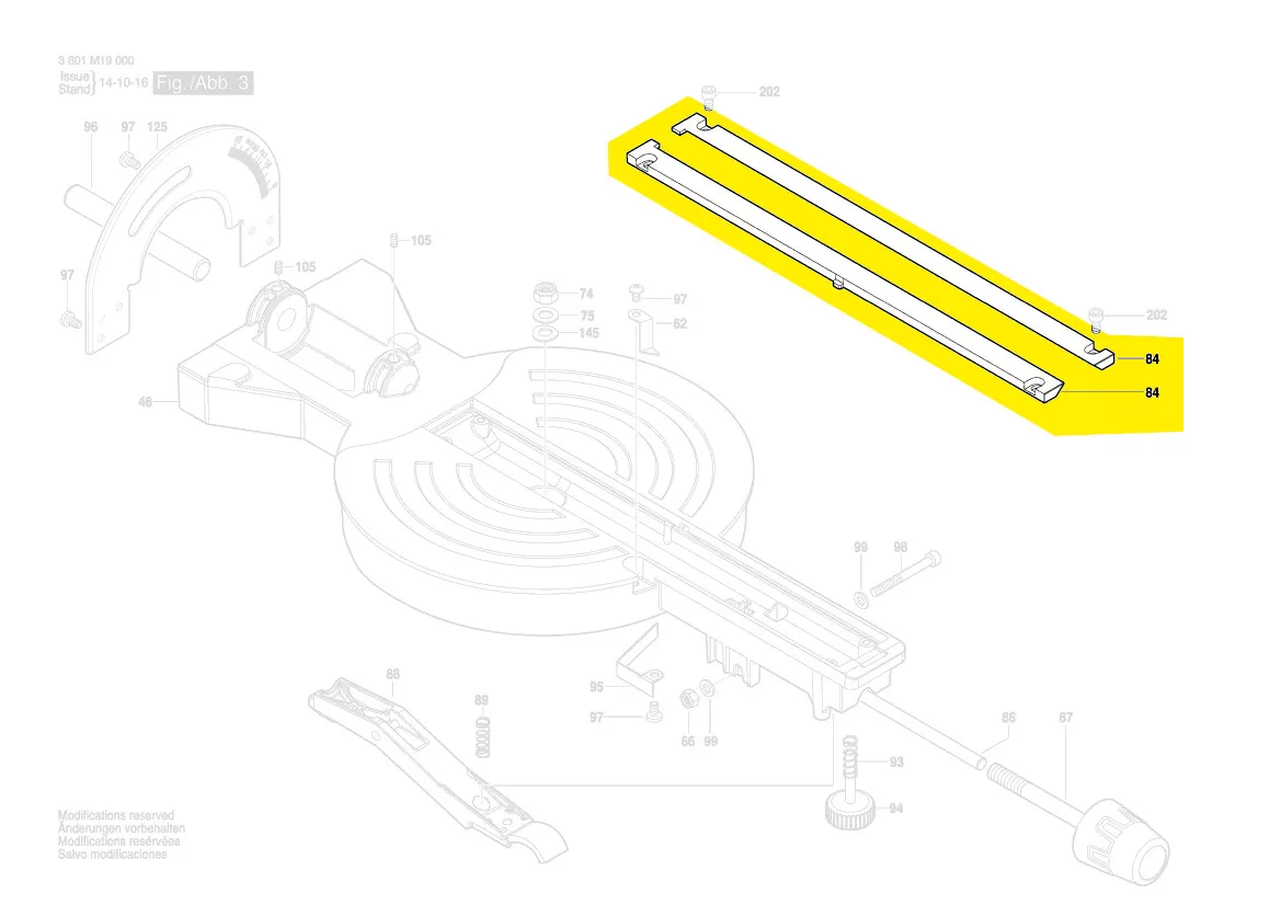 Plaque appui réf. 1 609 B05 242 BOSCH